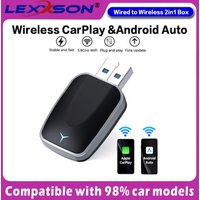 2025 New Wireless Android Auto Adapter Wired to Wireless Carplay Smart Box USB Plug and Play Online Upgrade WiFi Auto Connection
