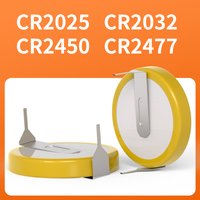 10PCS CR2032/CR2025/CR2450/CR2477/CR1220/CR1225 Battery With Solder Tabs Tabbed Button Cell Battery 3v Non rechargeable