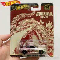 Hot Wheels Hxd63 Premium Pop Culture Series Godzilla Collaboration Nissan Skyline Gt-R (Bnr34) 1/64 Alloy Car Model Cast Gift