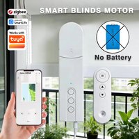 Moteur de stores intelligent Wifi/Zigbee, rideau électrique, fonctionne avec l'application Tuya, contrôle Alexa Google Assistant, sans batterie