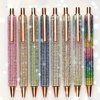 4pcs random ColorShiny Crystal Stone Flash Diamond Ballpoint Pen - Perfect Choice for School and Office, Ideal Gift