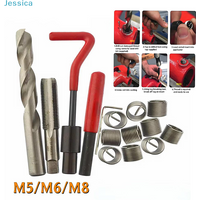 ♥Thread Repair Kit (M5/M6/M8) | Helicoil Insert Set with Drill, Tap & Installation Tools for Damaged Bolt Threads