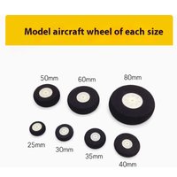 2pcs Fixed Wing Model Aircraft Wheel 25mm 30mm 35mm 40mm 50mm 60mm 80mm Sponge Machine Wheel
