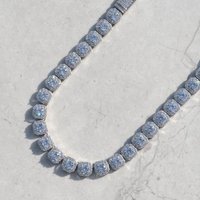 Iced Out Cubic Zirconia Cluster Tennis Chain Necklace Hip Hop Jewelry 10mm 12mm Classic Gift for Men Women