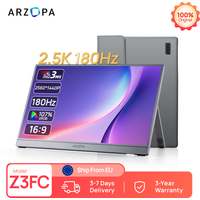 ARZOPA 16.1 inch 2.5k 180HZ External Portable Monitor HDR IPS Screen Second PC Displays for Gaming Working Anytime Anywhere Z3FC