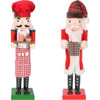 Wooden Nutcracker Soldier Desktop Ornaments Traditional Party Favors Doll Nutcracker Figurines for Christmas Holiday Decorations