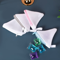 1 piece reusable zipper laundry soap bag, mesh laundry bag, machine wash multi-functional storage bag