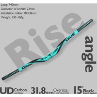 ODINZEUS-31.8mm full carbon fiber mountain bike handlebar, Flat/Rise, 10 colors, unisex, 3k, glossy, 580-740mm, ultralight 150g