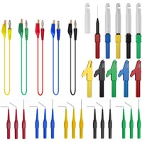Multimeter 100cm Test Lead Kit Alligator Clips to 4MM Banana Plug Test Probe Kit Electrical Test Tools JT8009
