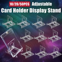 10/20/50Pcs Angle Adjustable Acrylic Display Stands Trading Card Holders, For PSA/BGS/CGC PTCG Graded Card Slabs, Coins
