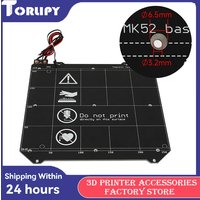 24V PRUSA i3 MK52 MK3S hot bed Plate with magnet version 24V 220W Hot Bed Sheet Soft Magnet Build Plate For 3D Printer Parts