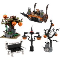 Halloween Pumpkin Witch Bricks MOC DIY Toys for Children Building Sets Christmas Kids Halloween Gifts