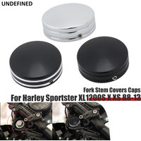 Fit For Harley Sportster Upper Fork Stem Nut Cap Covers Motorcycle Axle Cover Cap XL1200S XL1200X XL1200XS 1988-2013