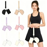 Dual Pouch Wristlet Wallet Detachable Zipper Coin Purse with Wrist Strap Nylon Key Card Holder for Women Men Gym Yoga Travel
