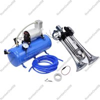 12V/24V Onboard Air Compressor System, Inflator Air Compressor with 6L Tank, Air Horn Kit For Train Horns