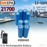 21700 3.7V 4500mAh Rechargeable 3C power lithium-ion Battery high discharge, suitable for LED flashlights, power tools,charger