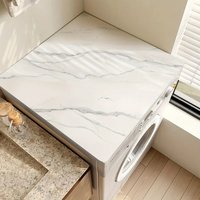 Marble Printed Washing Machine Dust-Proof Pad, Refrigerator Top Heat Insulation Pad, Home Decoration