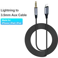 Lightning To 3.5mm Jack AUX Cable 8Pin To AUX 3.5mm Headphone Adapter Audio Cable Connector Splitter For iPhone Car Speaker