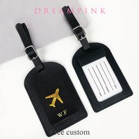 Personalized Name Luggage Tag Custom Letters DIY Gift Airplane ID Address Label Holder Women Men Suitcase Travel Accessories