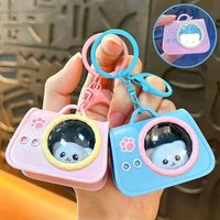 Cartoon Glowing Animal Handbag Keychain Backpack Keychain With Cute Cartoon Charm Bag Pendant Festival Gift