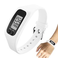 Pedometer Wristband Watch With LCD Display Lightweight Fitness Calorie Count For Daily Travel Commute Walking Running