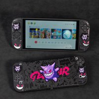Anime Gengar Dockable Case for Nintendo Switch OLED Joy Con Joycon Accessories Game Protection Case Cover Capa Hard Shell Funda