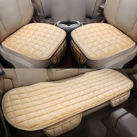 Soft Car Seat Cover Skin-Friendly Plush Automotive Seat Cushion Anti Slip Auto Seat Protector Universal for Sedan Suv