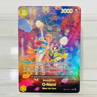 One Piece O-Nami SP OP06-101 Card English Version Holographic Texture Cards Perfect Condition DIY Premium Anime Collection Card