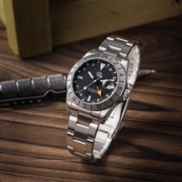 Watchdives WD16570B V2 HangZhou6460 Automatic Mechanical GMT Watch 37mm Dive Watch Sapphire Crystal BGW9 Lume 100M Waterproof