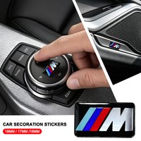 M Logo Emblem Decals Non‑Falling BMW Wheel Hub Tire Stickers Badges For New 3 5 Series X1 X5 Steering Wheel Body Modification
