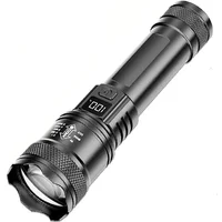Ultra Bright LED Flashlight 2000LM Type-C Rechargeable Long Range Zoom Tactical Torch Outdoor Emergency Camping Fishing Lantern