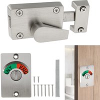 Vacant or In-Use Occupied Bathroom Indicator Privacy Handle Lock with Large Window Vacant Occupied Bathroom Lock for Women Men