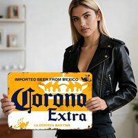 HD Metal Tin Sign Corona Extra Mexican Beer Vintage Wall Decor for Bar Pub Man Cave