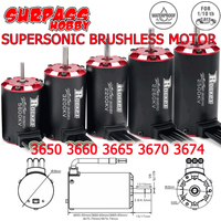 SURPASSHOBBY Rocket-RC Supersonic V2 Brushless Motor 3650 3660 3665 3670 3674 Temp/Sensor Port for 1/8 1/10 RC Car Off-Road Boat
