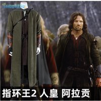 Lord of the Rings The Aragorn II Strider Estel Cosplay Thorongil Costume Men Fantasia Set Accessories Complete Halloween Uniform