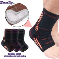 Manchon de soutien de compression avec coussinets en gel stabilisant, attelle de rinçage, tendinite d'achille, fasciite plantaire, 1 pièce