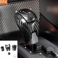 For Nissan GTR R35 2008-2015 Center Gear Knob Shift Handle Lever Tuning Real Dry Carbon Fiber Cover Car Interior Accessories