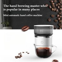 Portable Mini Coffee Machine, Automatic Pour-over Coffee Maker, Outdoor Travel Camping Manual Drip Coffee Machine