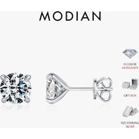 MODIAN D Color 1CT Moissanite Stud Earrings 925 Sterling Silver Wedding Engagement Lab Created Diamond Jewelry For Women Gift