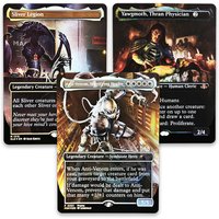 TCG Rare Magical Foil Game Collection Cards Sliver Legion/Anti-Venom, Horrifying Healer/Yawgmoth, Thran Physician Toys Boys Gift