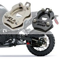 kle500 Motorcycle Kickstand Foot Side Stand Extension Pad Support Plate Enlarge FOR Kawasaki KLE500 KLE 500 2026