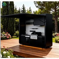 Customized 2026 New Luxury Aluminum Outdoor Kitchen Modular Cabinets for Guesthouse