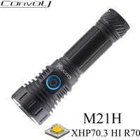 Latarka Convoy M21H TIR Linterna z XHP70.3 HI R70 Led o dużej mocy port ładowania typu c Camping wędkarstwo praca latarka