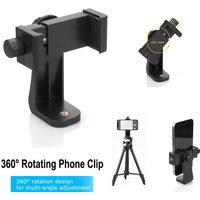 Universal Bracket Phone Holder Tripod Stand for iPhone/Samsung Mount Tablet Clip Smartphone 1/4" Screw Holes Shooting Adapter