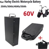60V 20Ah-50Ah Electric motorcycle Li-ion Battery Pack 2000W for Harley two wheel foldable Citycoco electric scooter,Free Charger