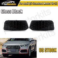 LH+RH Side Honeycomb Front Lower Bumper Cover Grille Bezels For 2018-22 Audi Q5