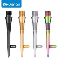 Huanqu Three-Pack Titanium Alloy Soft Tip Dart Replacement Needle Tips, 35mm Long, Suitable for Improving Dart Accuracy and Durability