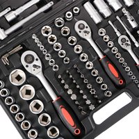 Podofo 171Pcs Ratchets Socket Wrench Set Mechanical Repair Combination Toolbox Manual Tools For Auto Workshop Garage