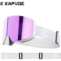 Kapvoe OTG Snow Goggle Snowboard Anti-Fog Ski Sunglasses for Men Women Eyewear Cylindrical UV400 Protection Glasses Snowmobile