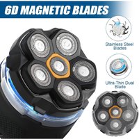 For Magnetic 6 Blade Head Shaver Replacement Heads for DOAO JoyKoi Solimpia Singphere AEXIRI Head Shaver